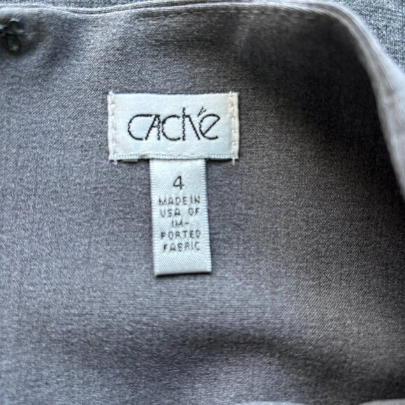 Cache Gray Pencil Skirt Knee-Length - Picture 4 of 4